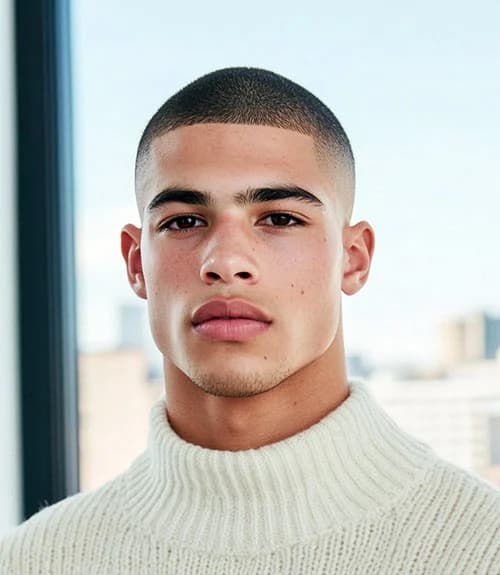 Clean Buzz hairstyle