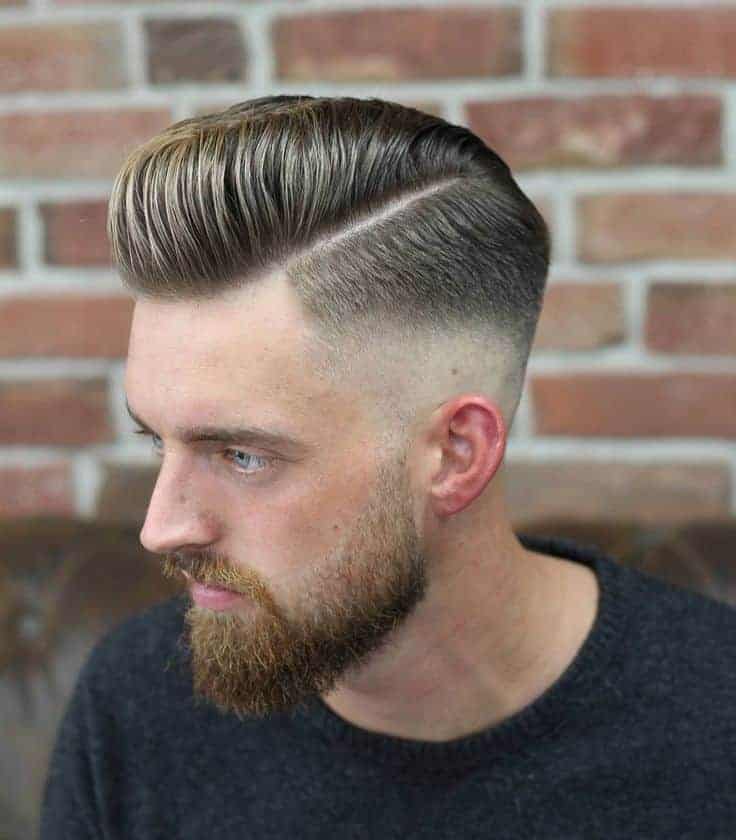 Modern Pompadour hairstyle